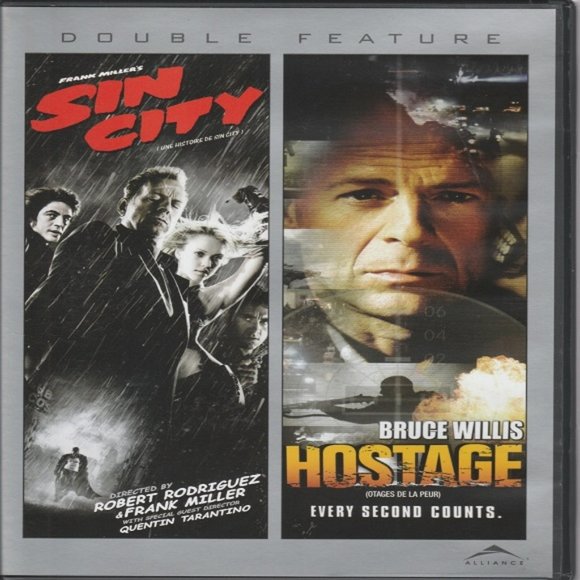 Bruce Willis Double Feature - Sin City & Hostage - Full Screen DVD Edition - Picture 1 of 2